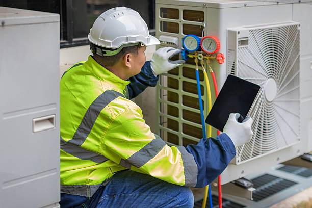 Professional Hvac Installation technician working in Rancho Cucamonga, CA